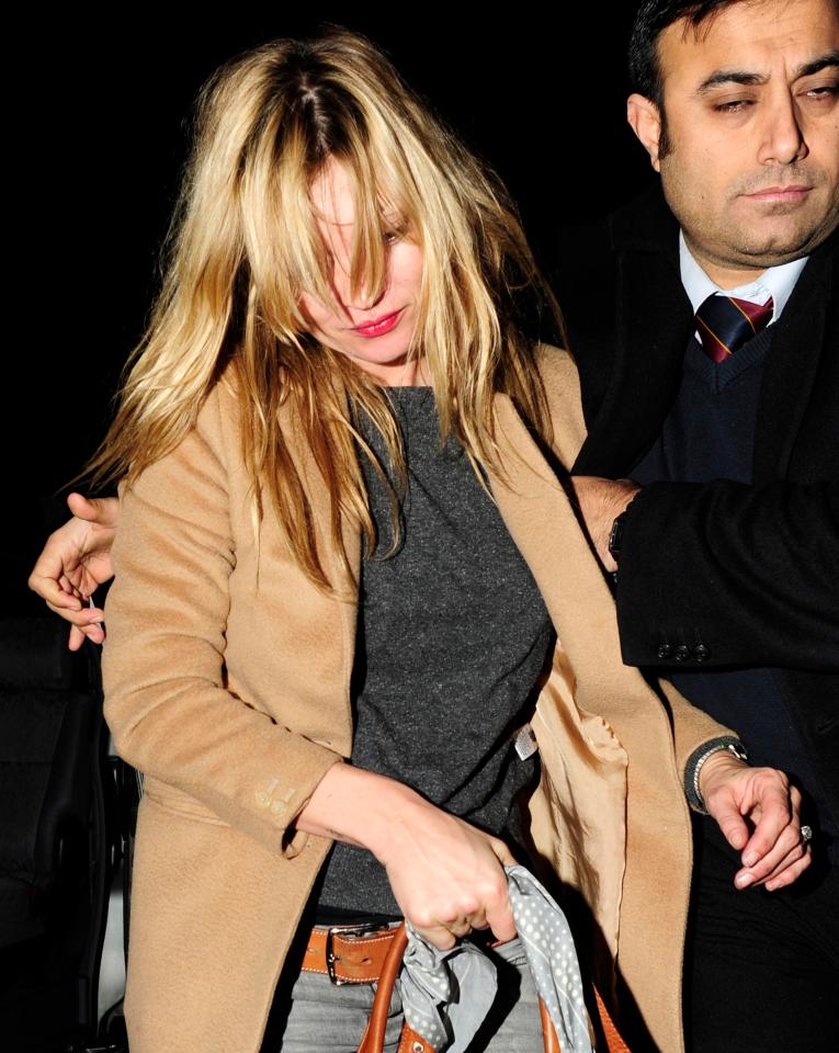  2011 . . . booze has taken toll on Kate Moss on a Soho bender