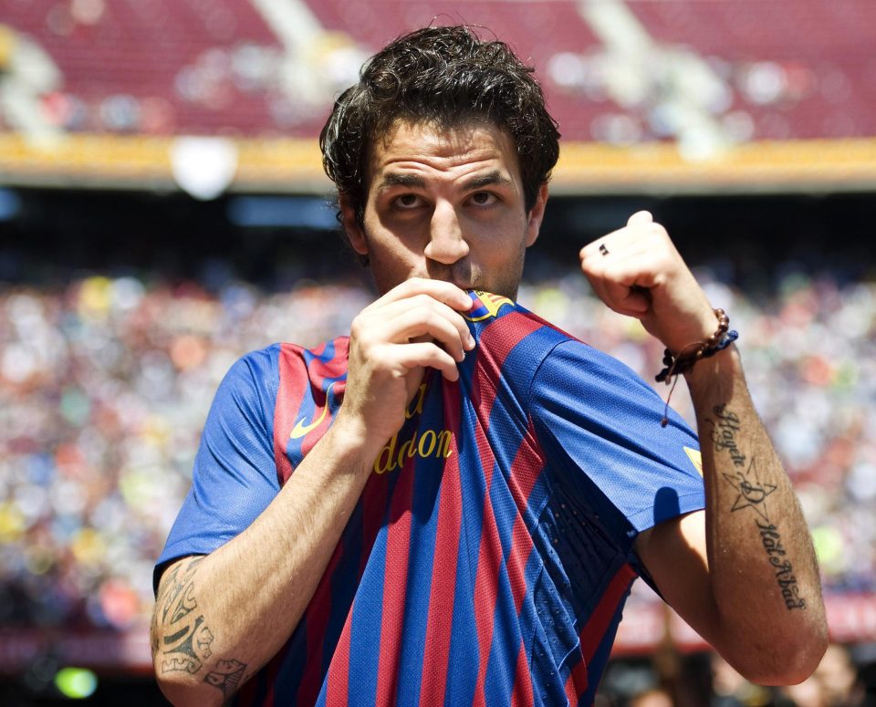 Cesc Fabregas stunned Arsenal fans when he joined Barcelona in 2011