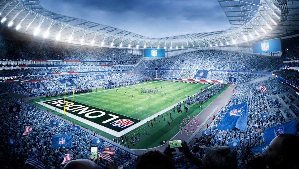  Tottenham's new stadium will host Seattle Seahawks and Oakland Raiders next year