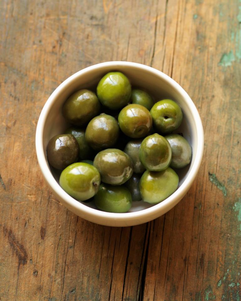  Grab a bowlful of olives for a high-protein snack