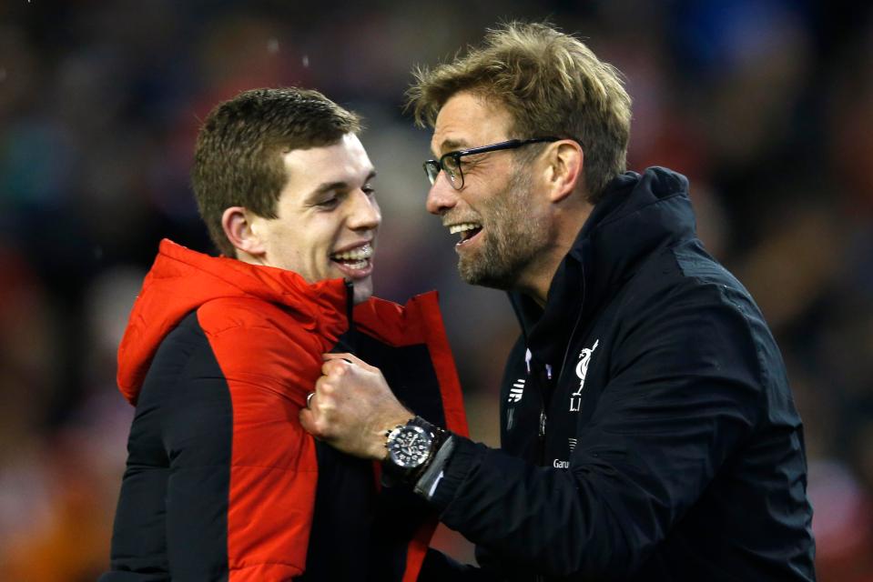  Flanagan and Liverpool manager Jurgen Klopp. The defender, 25, first played for Liverpool at 18