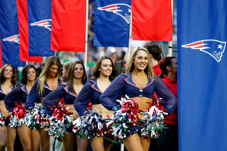  New England Patriots cheerleaders are getting quite used to the Super Bowl