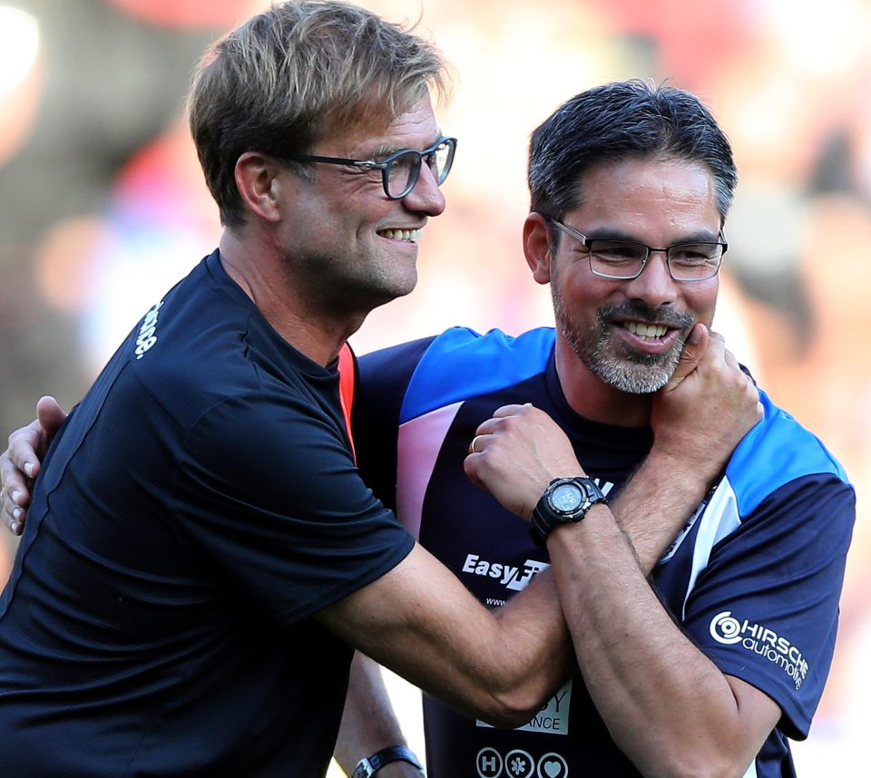  Next up for Klopp is a showdown with his best friend David Wagner at Huddersfield