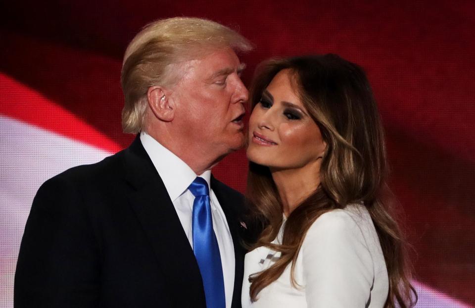  Trump, who the book claims was 'chronically unfaithful', calmed Melania down by assuring her that there was 'simply no way he would win'