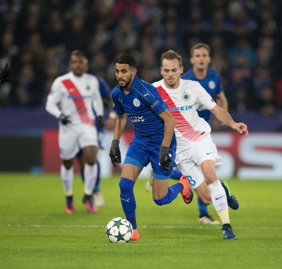  De Bock in action against Leicester in the Champions League