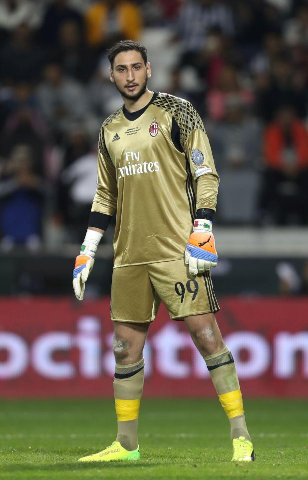  Teenage AC Milan star Gianluigi Donnarumma is their No1 target