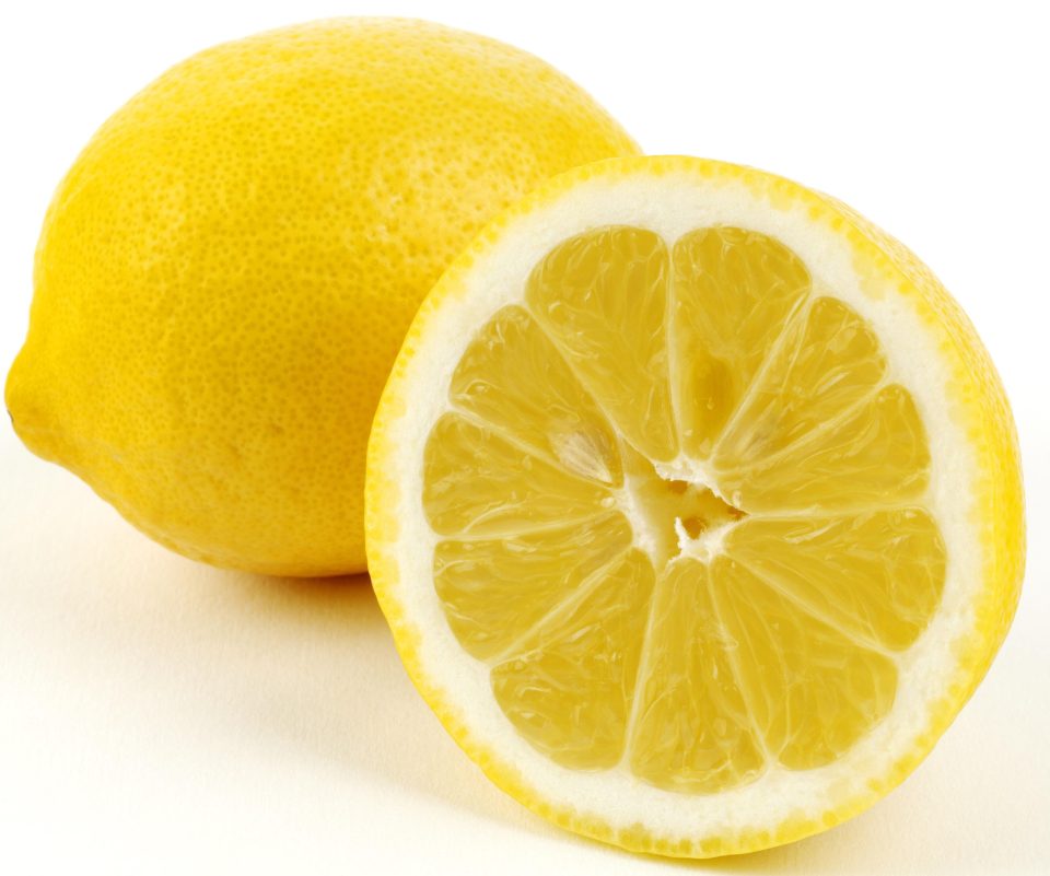  Lemons contain citric acid and vitamin C which is perfect for tackling those pesky bags