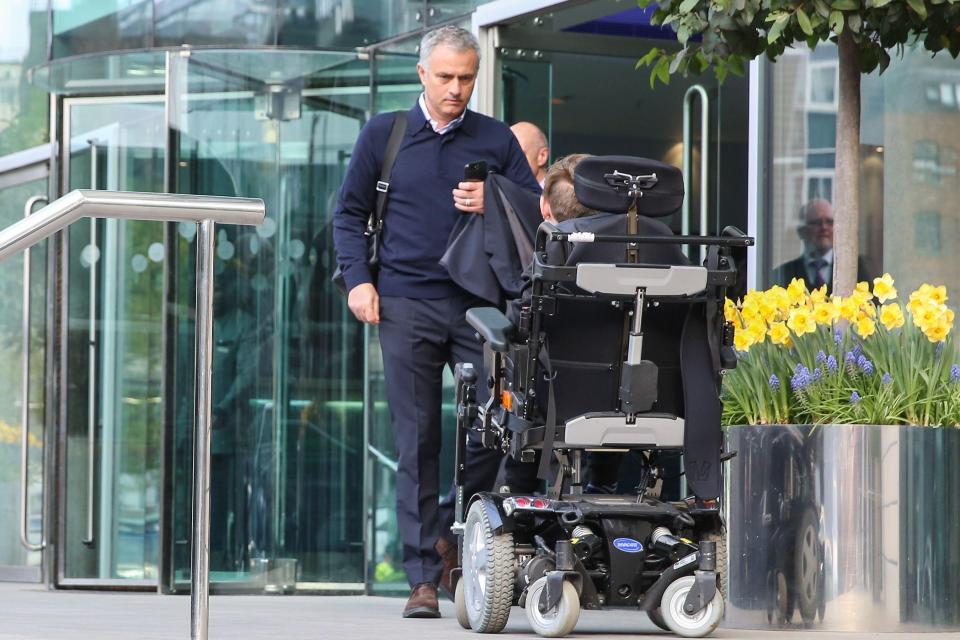  Mourinho continues to live at the Lowry Hotel in Manchester with his family remaining in London