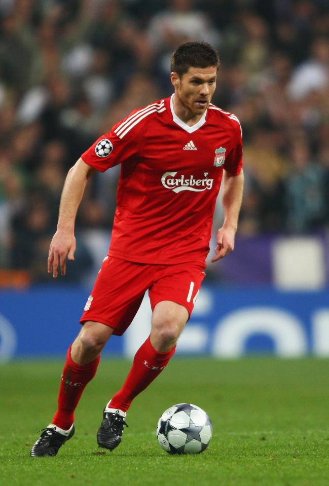 Xabi Alonso played at Liverpool from 2004 to 2009