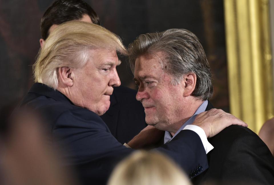  Donald Trump launched a scathing attack on his former close aide Steve Bannon