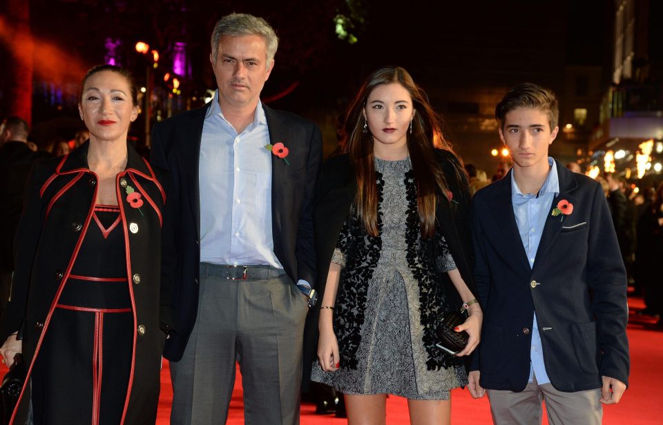  Man United bos Jose Mourinho is living away from his family while working in Manchester