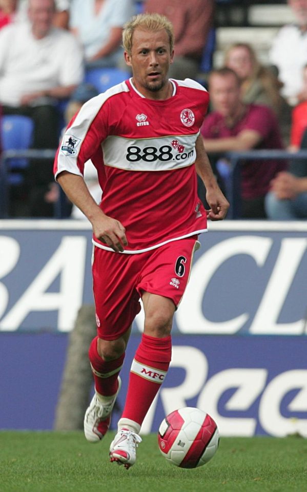  Former Spain and Middlesbrough midfielder Gaizka Mendieta took part in the snow World Cup