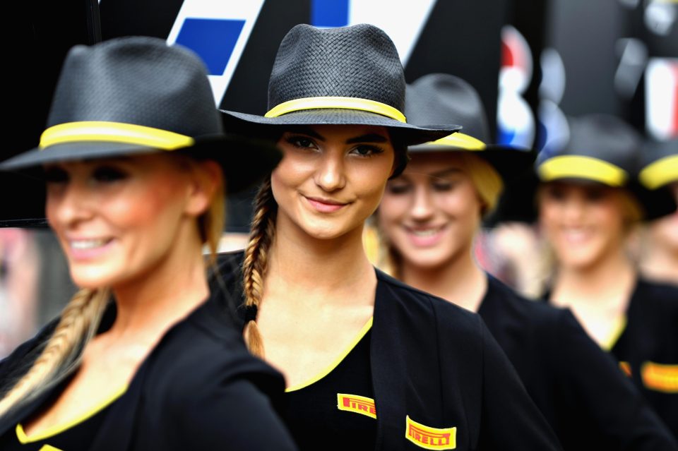  There was a sense of style in the outfits worn by the grid girls at the Belgian Grand Prix last year