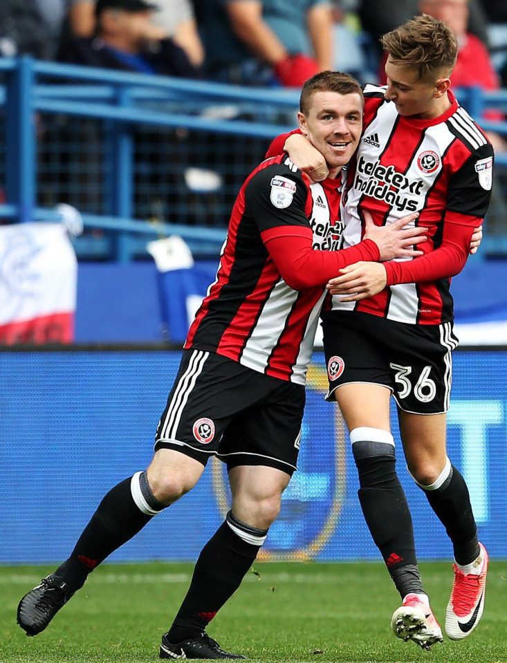  United's John Fleck celebrates after scoring his side's first goal in the 4-2 win at Hillsborough