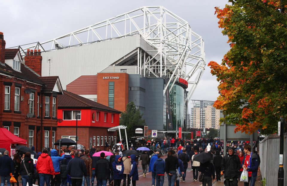  Properties around Old Trafford - the home of Premier League team Manchester United - have topped the football property league with house prices rocketing more than six per cent