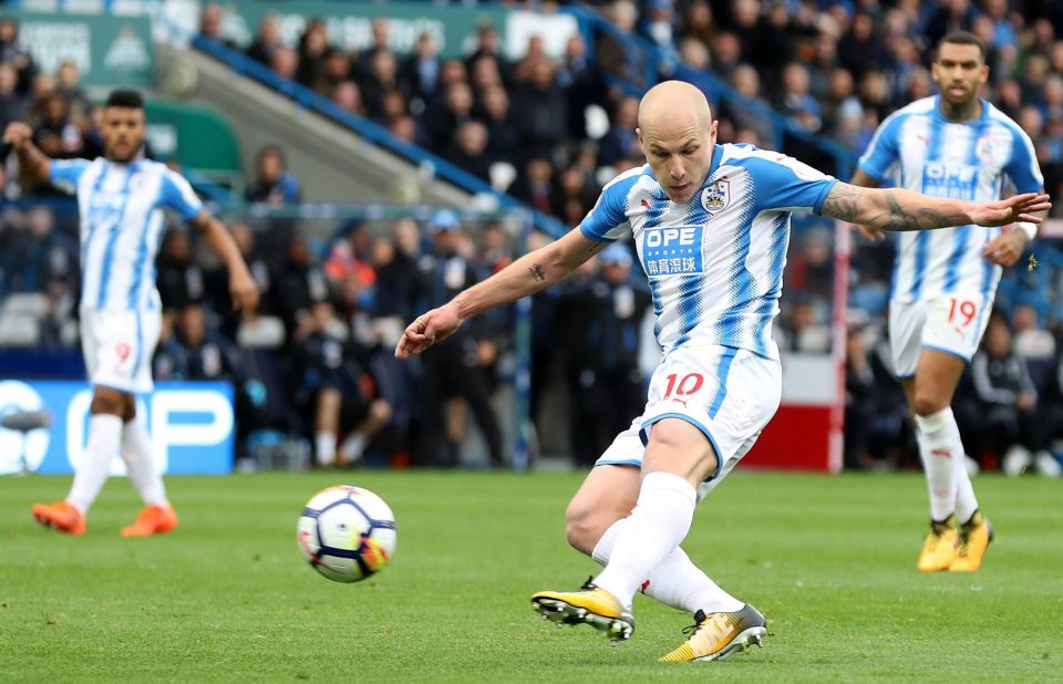  Adrian Mooy fired home the first Huddersfield goal