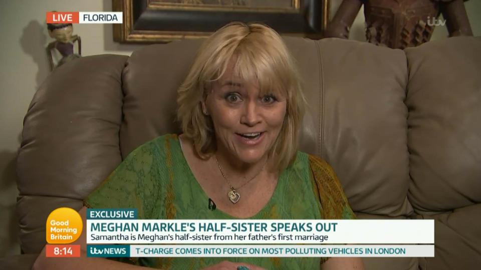  Meghan's half-sister Samantha hasn't been shy of voicing her opinions on the upcoming royal wedding