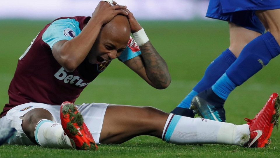  Its not been a barrel of laughs for Ayew at the London Stadium