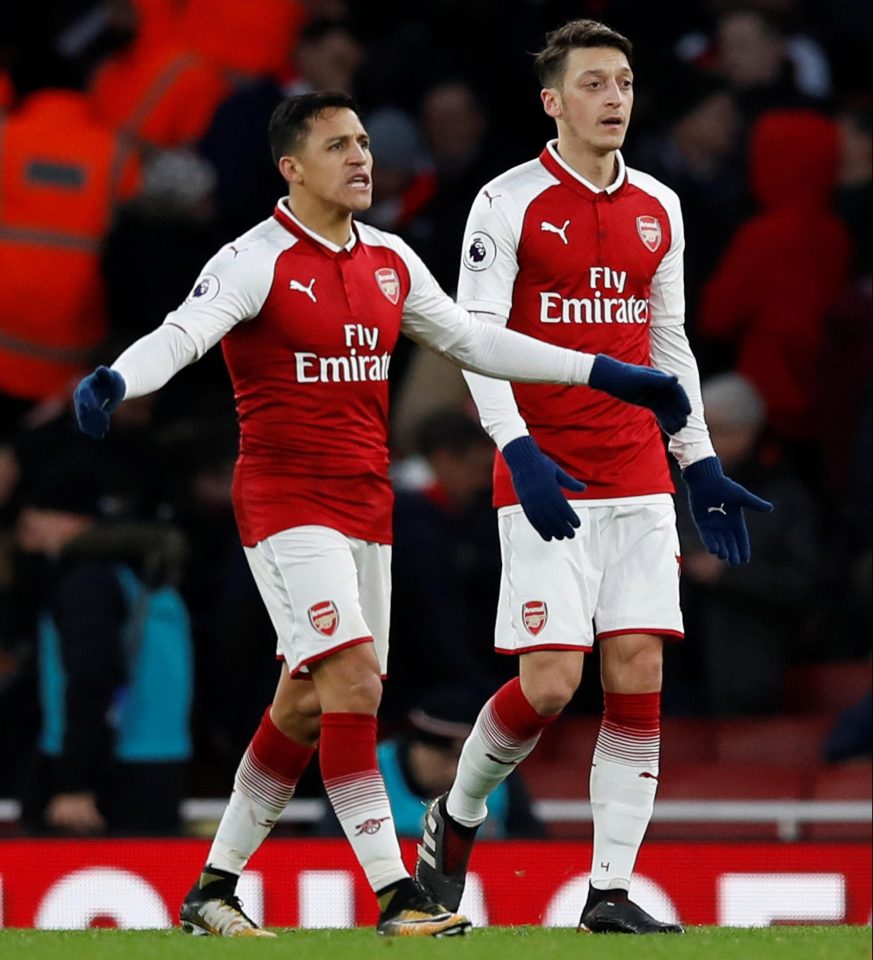  Arsenal face losing star men Alexis Sanchez and Mesut Ozil