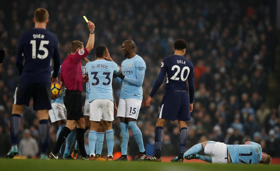  Mike Riley claimed that Del Alli's tackle on Kevin De Bruyne would have been reviewed