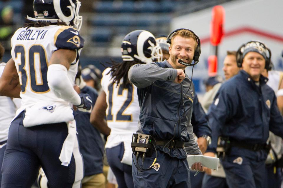  Sean McVay has brought the Rams offence alive since being appointed head coach last year