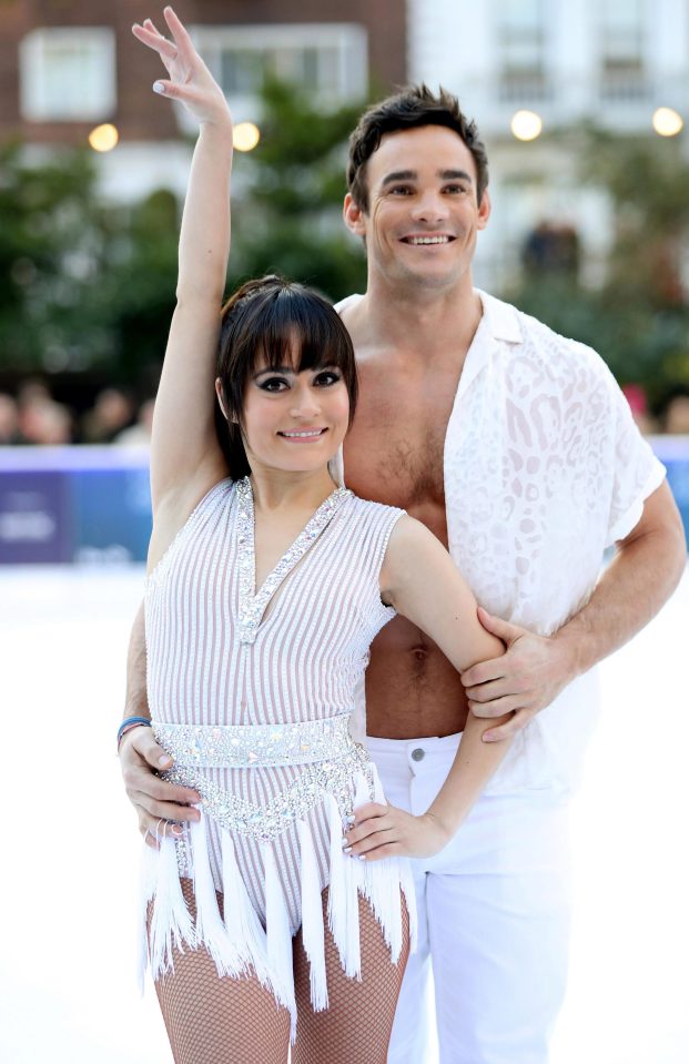  Max with his Dancing On Ice partner Ale Izquierdo