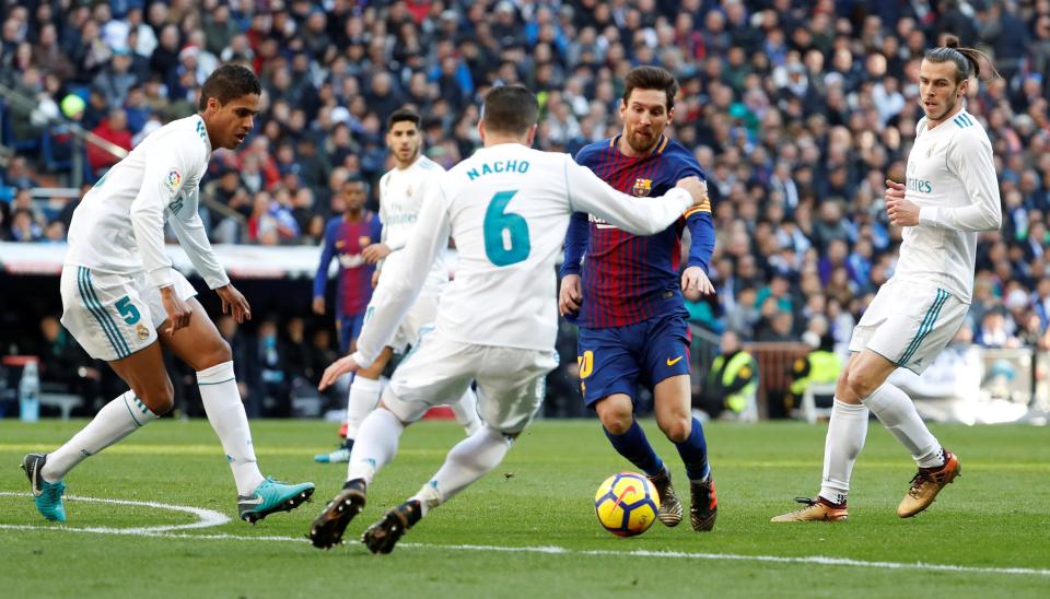  Messi does what he does best against Real during December's El Clasico