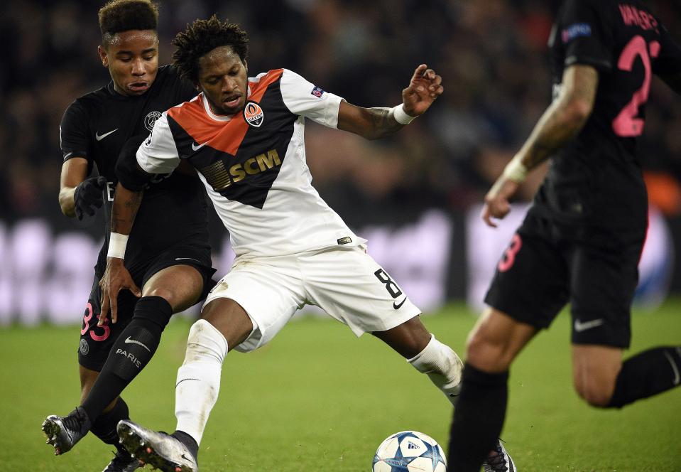  Fred in action during a clash with PSG in December