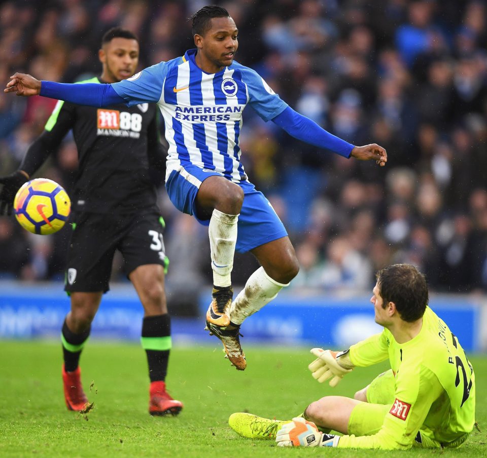  Colombian winger Jose Izquierdo was Brighton's previous record buy