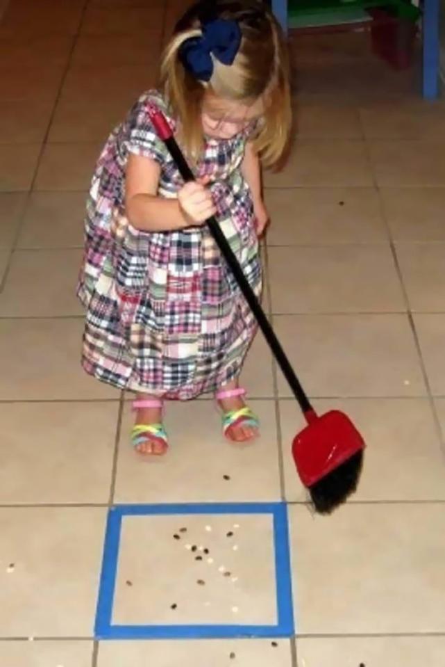  This box is a fun way to teach your children how to clear up after themselves