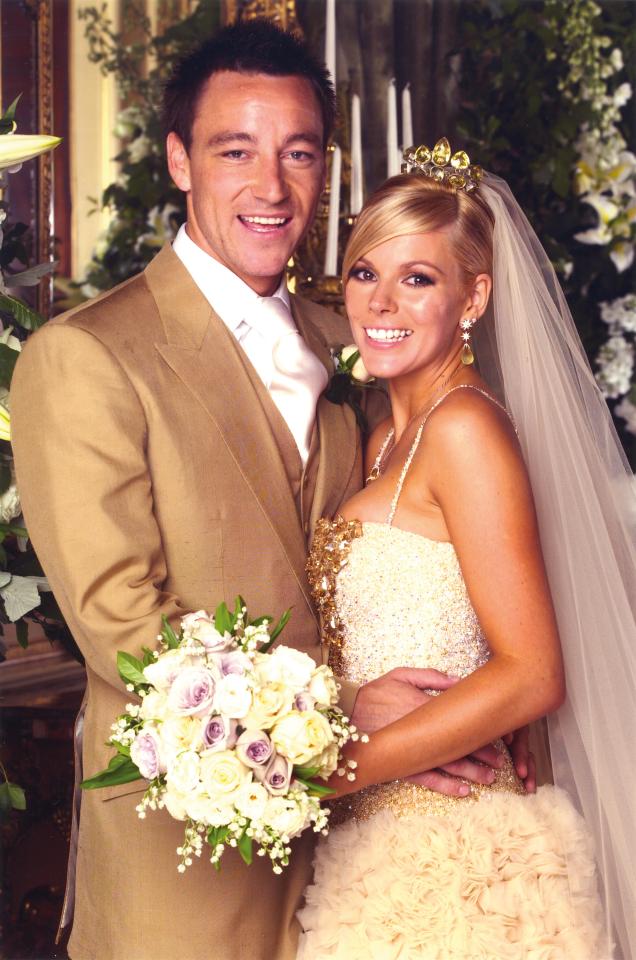  Toni with John Terry on their wedding day