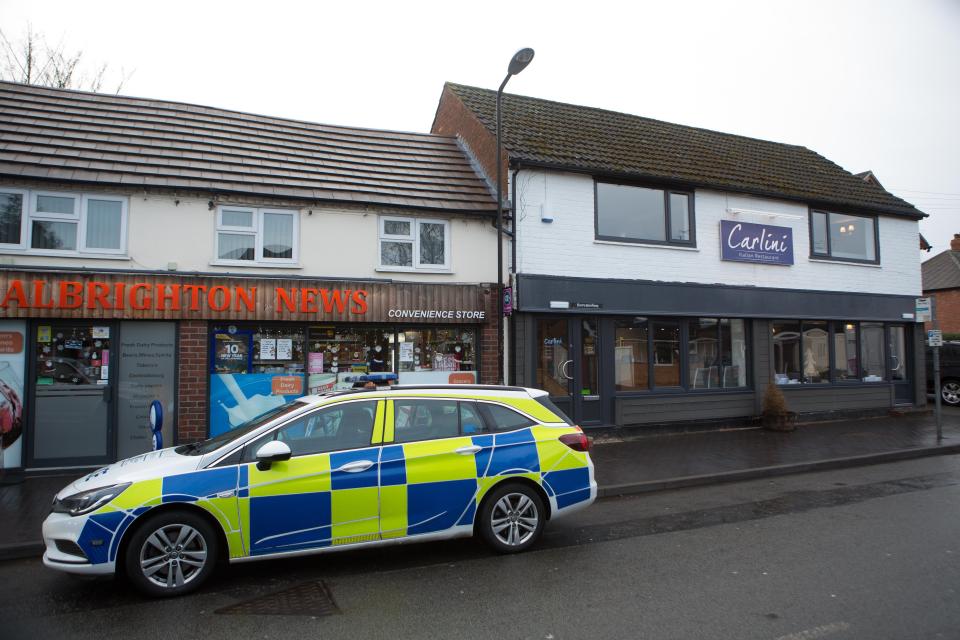  Police were called to Carlini restaurant in Albrighton after the chef received threats of violence