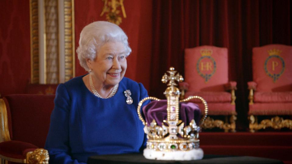  The Queen was reunited with the crown which turned her from a princess into a queen 65 years ago