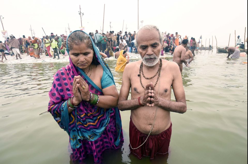  Worshippers bathe in the holy waters on astronomically auspicious dates