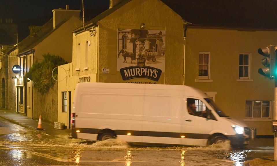  Blennervillie in County Kerry was also under water this evening as Eleanor hit from the Atlantic