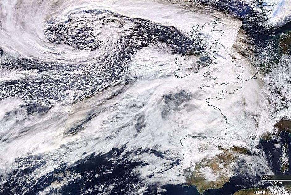  The powerful storm raged across Ireland and the UK on Tuesday night into this morning