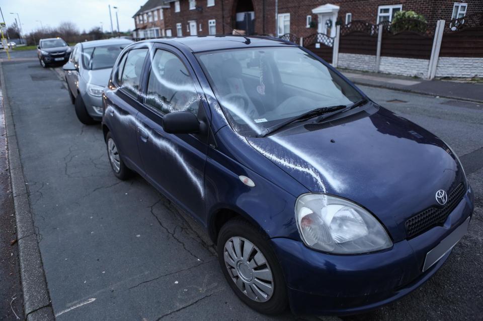  A number of cars have been spray-painted in streets close to Liverpool John Lennon Airport