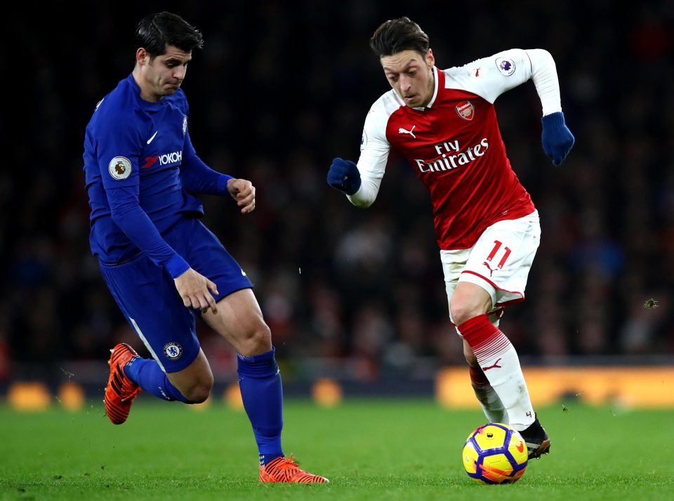  Ozil last played against Chelsea in the 2-2 draw on January 3