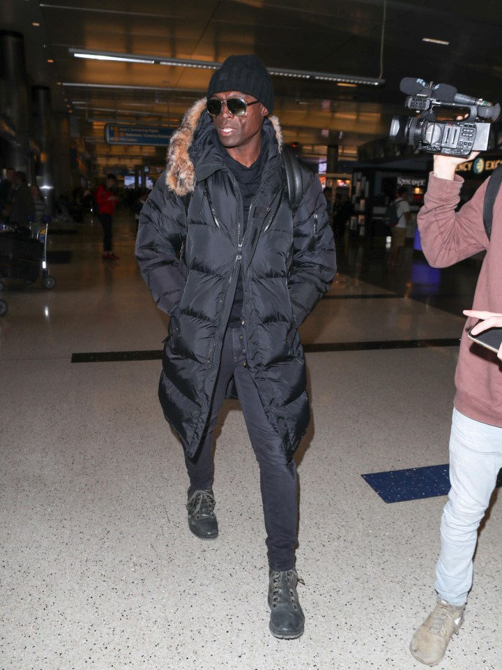 The singer at at Los Angeles International Airport earlier this month