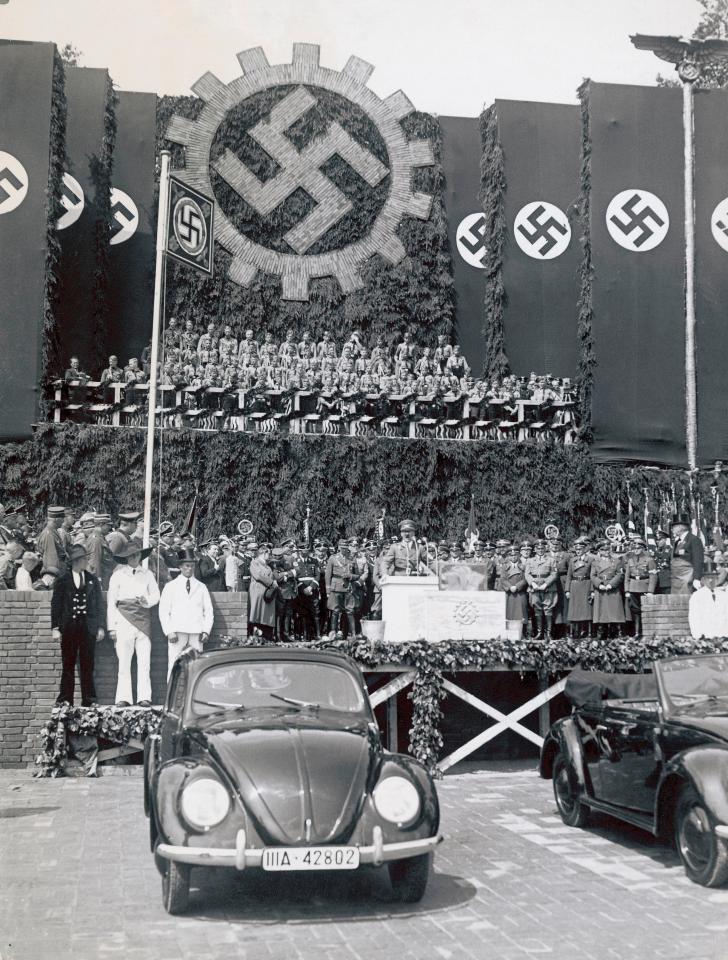  Foundation stone for the Volkswagen factory on Adolf Hitler's 50th birthday