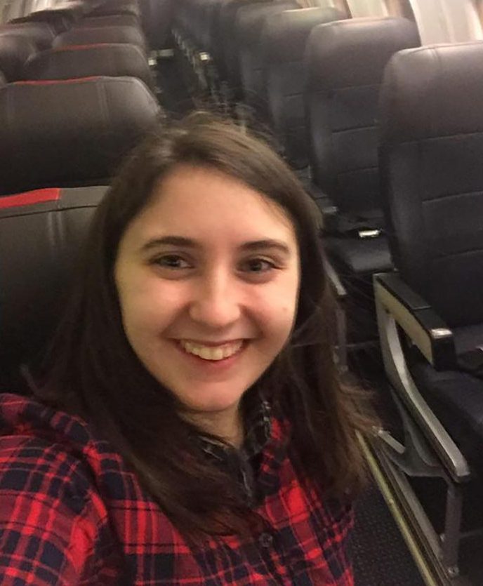  Beth VerSteeg had an entire plane to herself after scoring a seat on a plane intended solely for airline staff