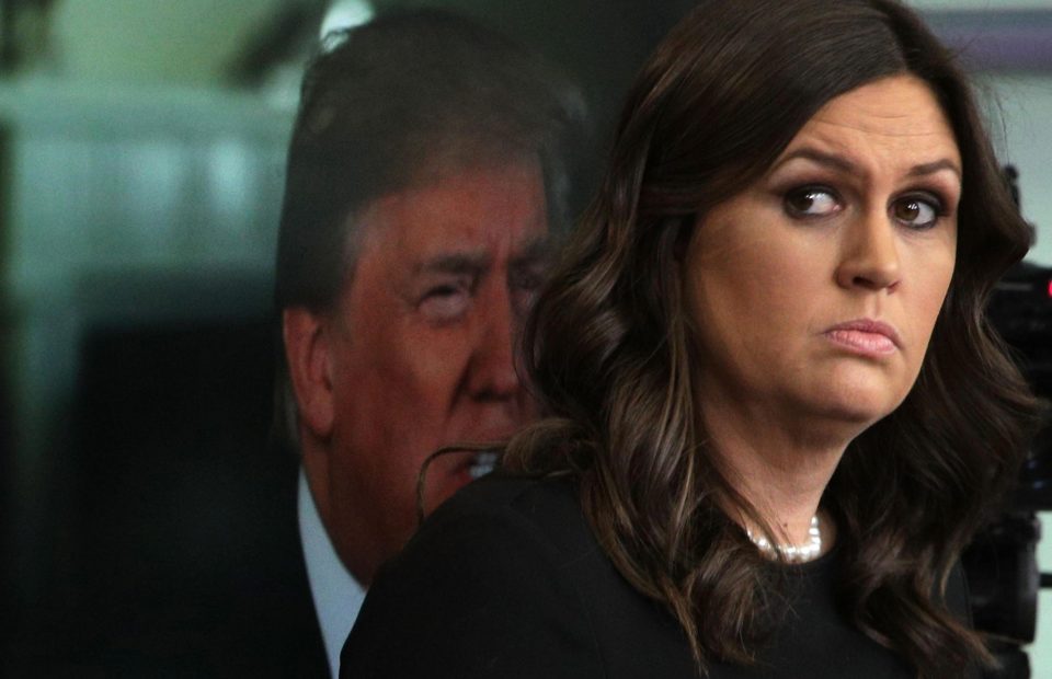  Sarah Sanders described Trump as an 'incredibly strong' leader