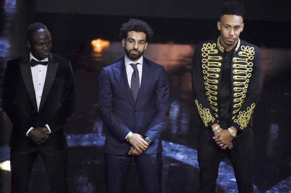  Aubameyang lost out to Mohamed Salah in the African Footballer of the Year race