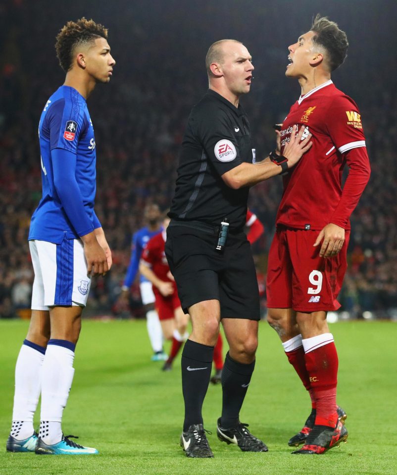  Everton star Mason Holgate was involved in a bust-up with Roberto Firmino