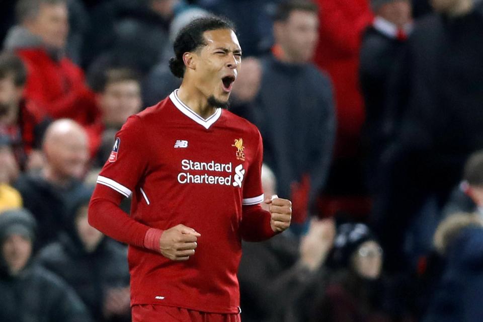  Virgil van Dijk scored on his debut after joining Liverpool for £75m