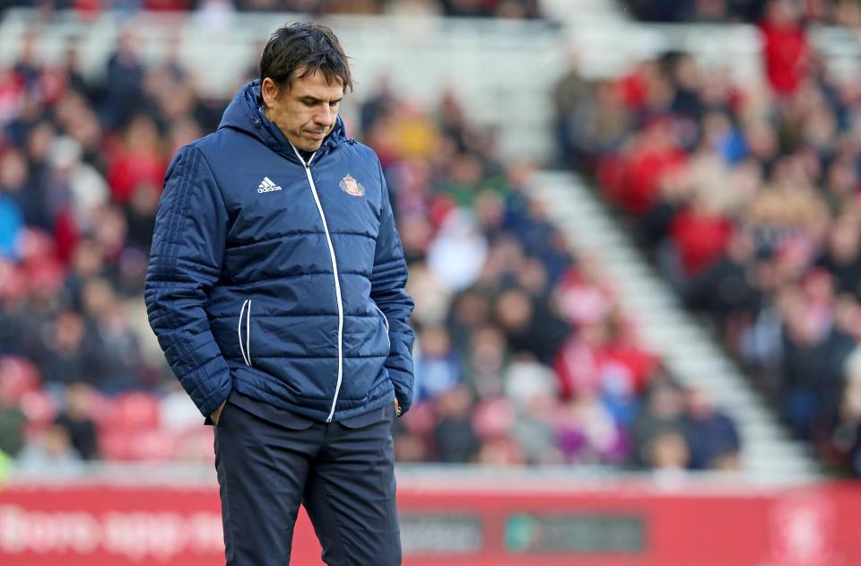  Chris Coleman looked forlorn as Sunderland were comfortably beaten