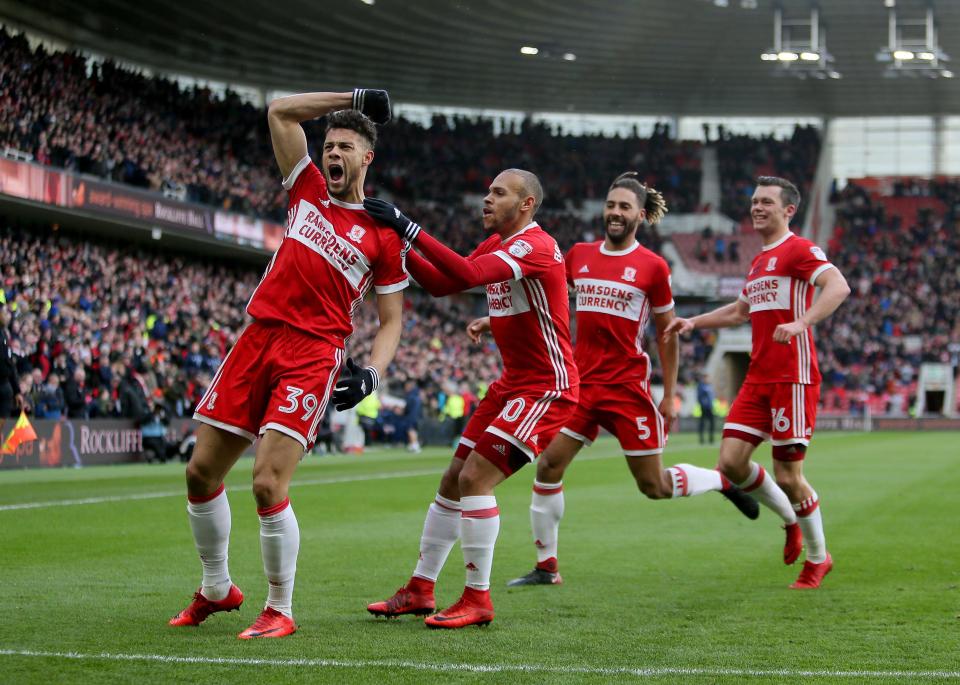  Rudy Gestede fired Middlesbrough into the lead against Sunderland