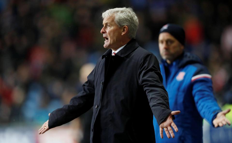  Mark Hughes was sacked after the embarrassing defeat