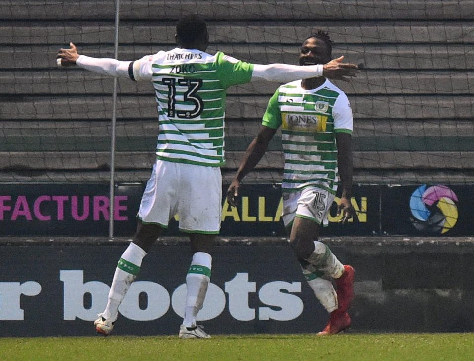  Jordan Green helped Yeovil Town shock Bradford