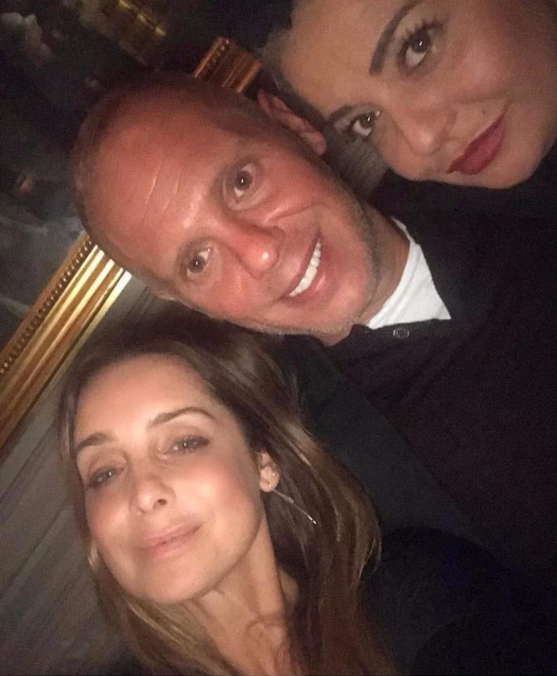  Louise Redknapp enjoyed a night out with her pal Judge Rinder